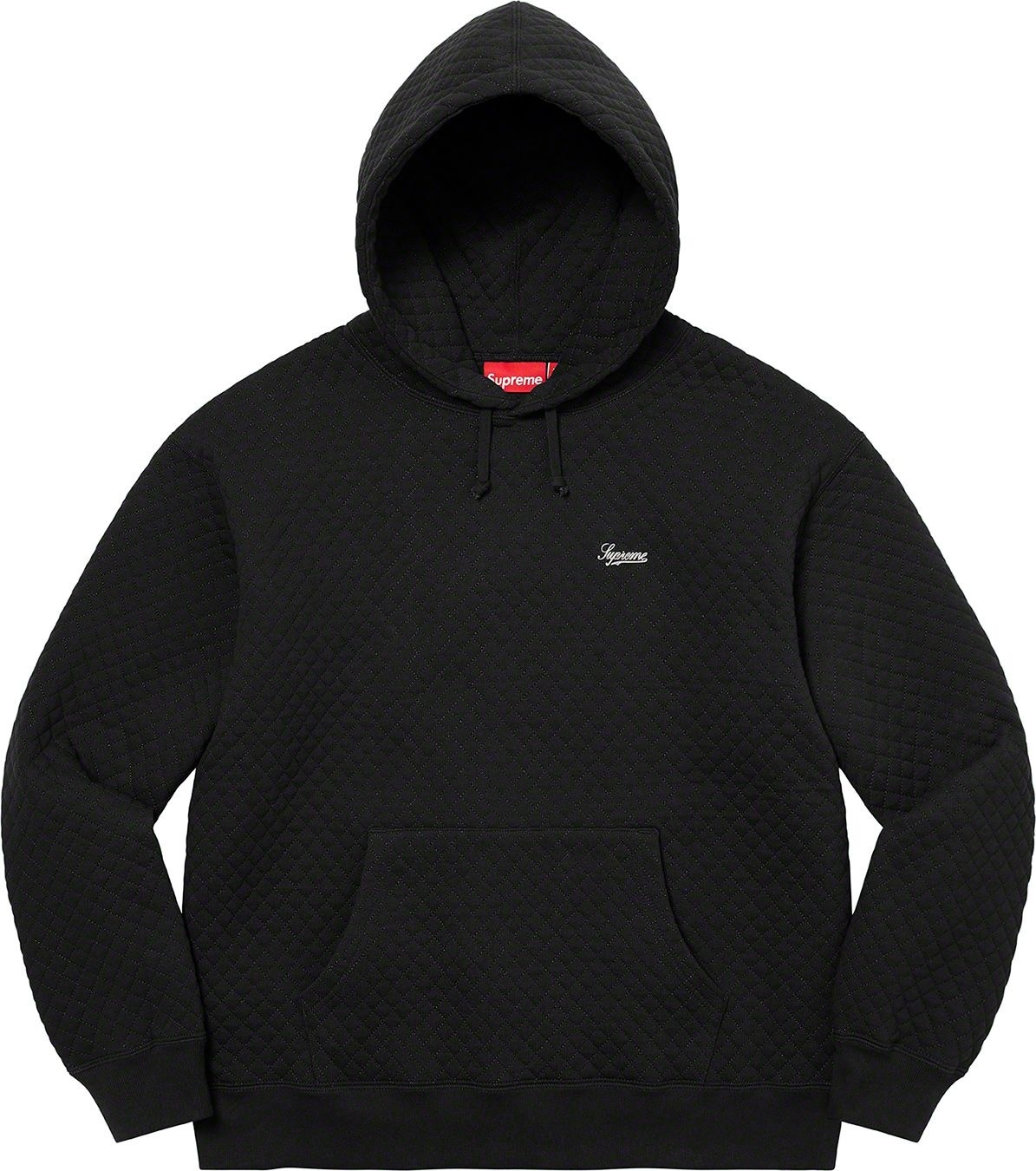 Micro Quilted Hooded Sweatshirt view 4